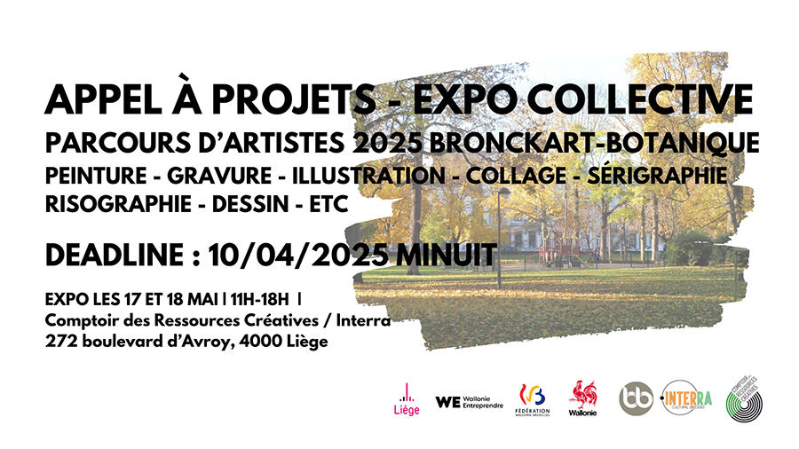 Appel à candidatures - Parcours d'artistes Bronckart-Botanique 2025